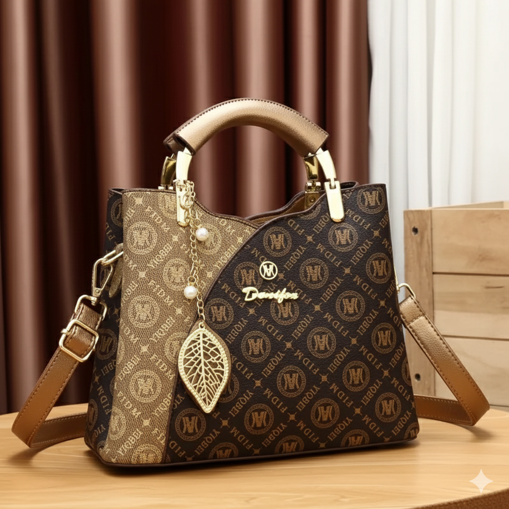 Structured Monogram Handbag