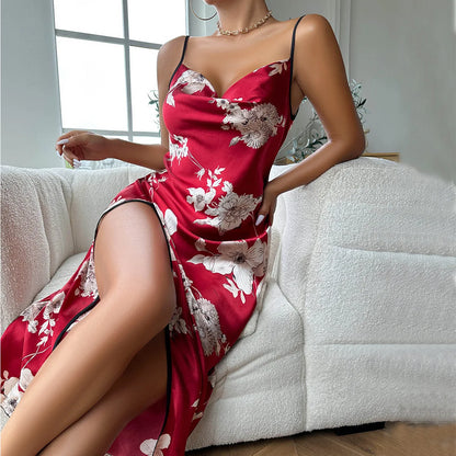 Red floral nightdress 